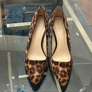 Nine West Brown Leopard Print Heels